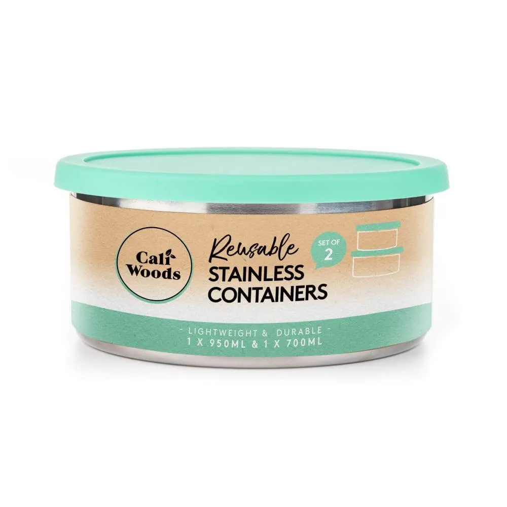Caliwoods Stainless Steel Large Container 950ml