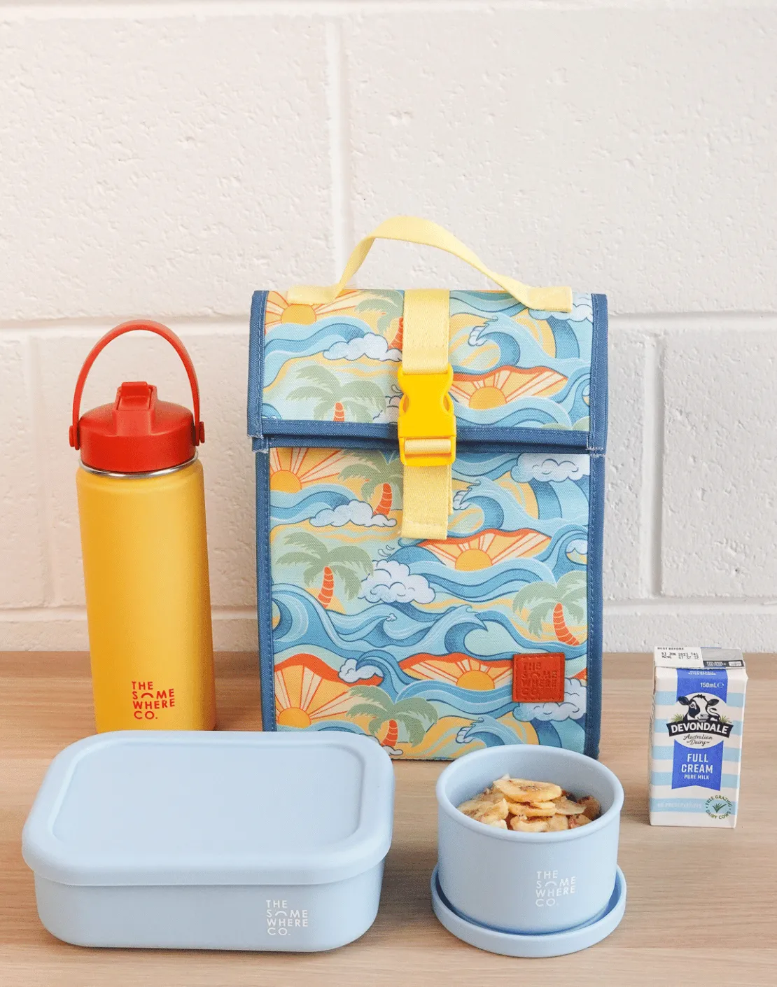 Powder Blue Silicone Bento Lunch Box