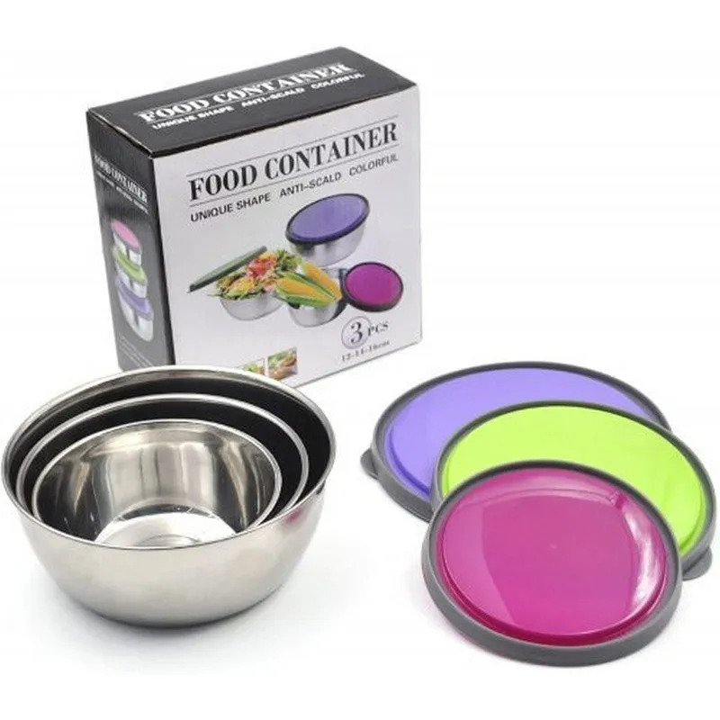 Stainless Steel Lunch Boxes With Leak Resistant Lids